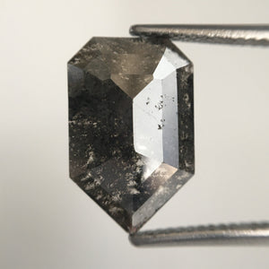 3.23 Ct Grey Black color Natural Pentagon Shape loose Diamond 14.30 mm X 9.15 mm X 2.42 mm Shield Diamond best for engagement ring SJ08/03