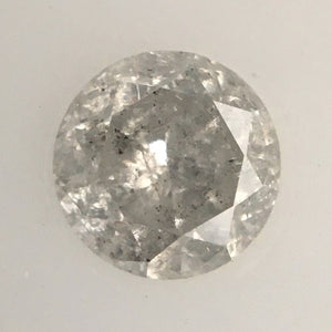 0.44 Ct Gray Color Round Brilliant Cut Loose Diamond, 4.70 mm x 3.20 mm Loose Diamond, Natural Loose Brilliant Cut Diamond SJ15/12