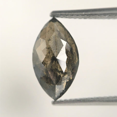 2.58 Ct Marquise Shaped Natural Brilliant Loose Diamond, 12.94 mm x 7.19 mm X 3.56 mm Fancy Color Rose Cut Loose Diamond SJ09/23