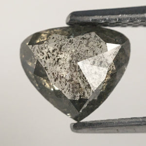 0.96 Ct Gray color pear shape natural loose diamond, 6.51 MM x 7.48 MM x 2.47 MM Rose Cut Back side flat Pear shape Natural Diamond SJ71/41
