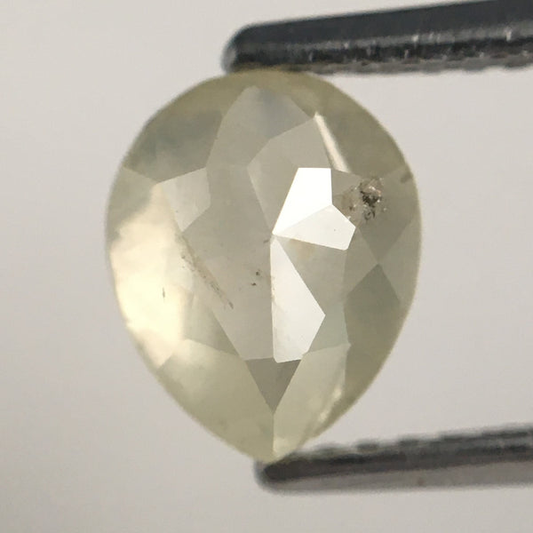 1.31 Ct Natural Loose Diamond Pear Shape Fancy Color 7.27 mm x 5.93 mm x 3.63 mm Pear Shape Rose Cut i3 Clarity Natural Diamond SJ71/60