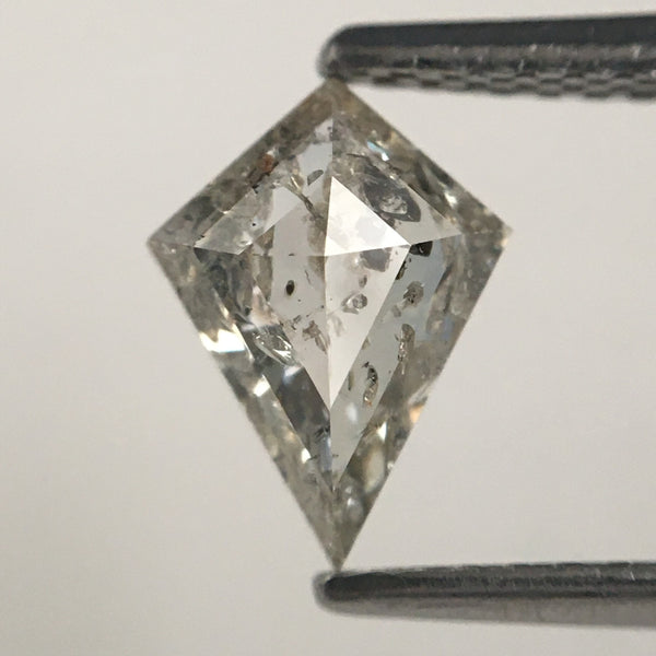 0.86 Ct Natural Loose Diamond Kite Shape, 8.32 mm x 6.16 mm x 2.78 mm Fancy Grey Color Geometric shape natural diamond for Jewelry SJ70/51