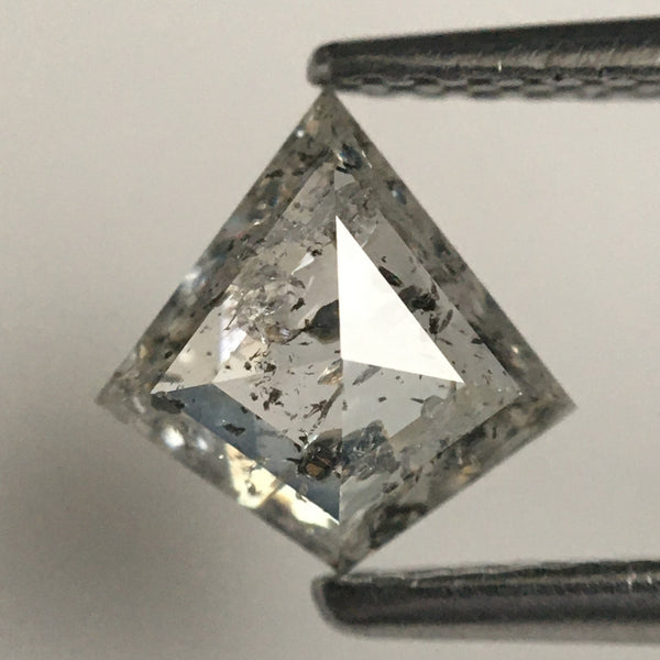 0.82 Ct Natural Loose Diamond Kite Shape Salt and Pepper, 7.14 mm x 7.05 mm x 2.80 mm Geometric shape natural diamond for Jewelry SJ70/59