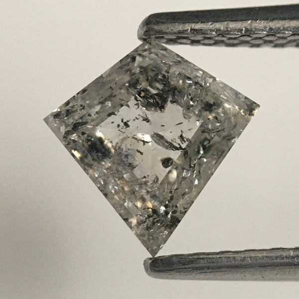 0.82 Ct Natural Loose Diamond Kite Shape Salt and Pepper, 7.14 mm x 7.05 mm x 2.80 mm Geometric shape natural diamond for Jewelry SJ70/59