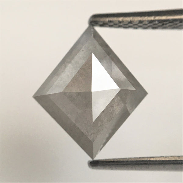 1.84 Ct Rhombus shape Natural Loose Diamond, 11.07 mm X 9.27 mm X 3.17 mm Kite Shape Brilliant grey Diamond SJ08/01