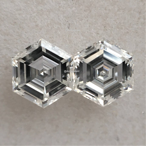 Natural Loose Diamond Hexagon Shape G-H Color VS Clarity, 3.30 mm to 3.70 mm, 0.18 to 0.24 Ct Hexagon Shape Colorless Loose Diamond SJ98hexa