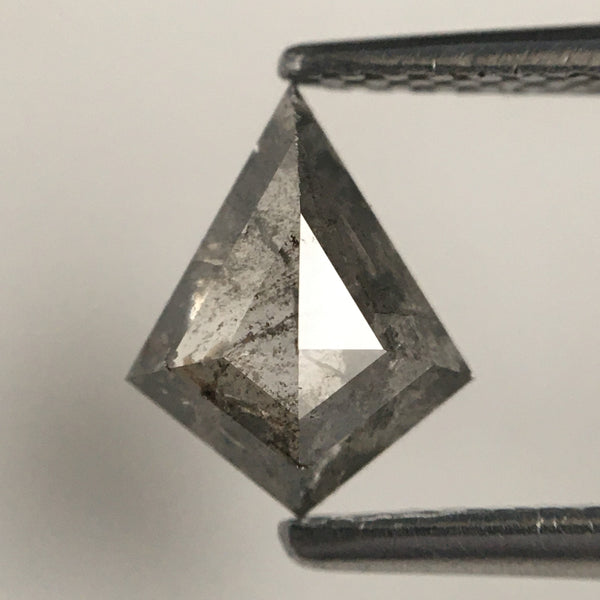 0.76 Ct Natural Loose Diamond Kite Shape Salt and Pepper, 7.86 mm x 6.25 mm x 2.66 mm Geometric shape natural diamond for Jewelry SJ70/54