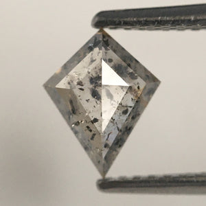 0.67 Ct Natural Loose Diamond Kite Shape Salt and Pepper, 8.06 mm x 6.30 mm x 2.41 mm Geometric shape natural diamond for Jewelry SJ70/55