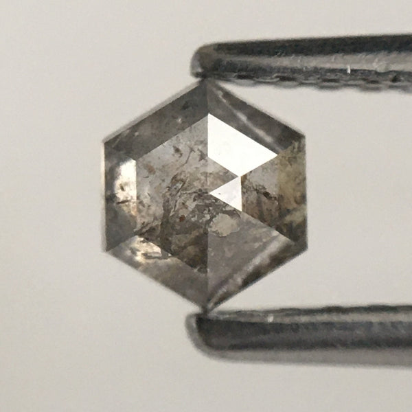 2.56 Ct 8 Pcs Hexagon Shape Natural Loose Diamond, 4.04 mm to 4.32 mm Salt and Pepper Hexagon Cut loose diamond Use for Jewelry SJ73/16