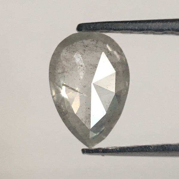 0.32 Ct Light Gray Pear shape loose natural diamond, 5.84 mm X 4.05 mm X 1.69 mm Light Grey Brilliant Cut Pear Natural Loose Diamond SJ01/23