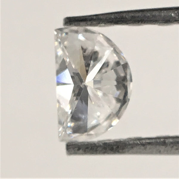 0.16 Ct Halfmoon Natural Loose Diamond, Semi-Circle Shape F-G Color VVS Clarity 4.20 mm x 2.76 mm x 2.12 mm, Antique Shape Diamond SJ39/67