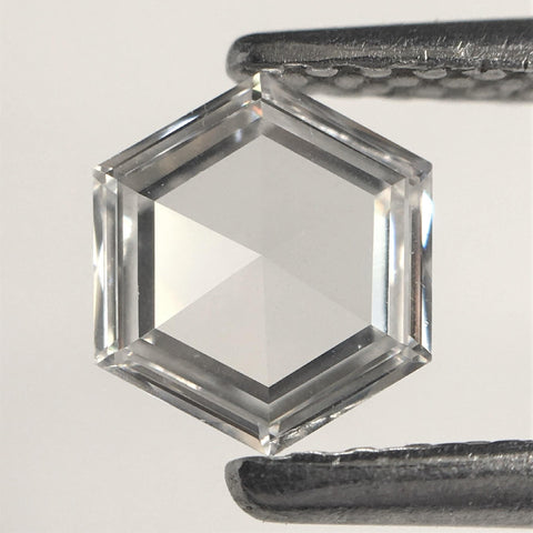 0.33 Ct Colorless Natural Loose Diamond Hexagon Shape F-G Color VVS Clarity, 5.59 mm x 4.83 mm x 1.27 mm Hexagon Shape Loose Diamond SJ39/63