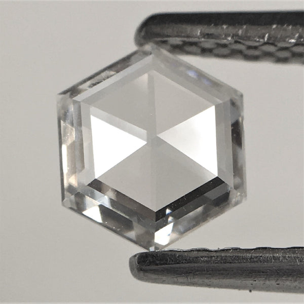 0.33 Ct Colorless Natural Loose Diamond Hexagon Shape F-G Color VVS Clarity, 5.59 mm x 4.83 mm x 1.27 mm Hexagon Shape Loose Diamond SJ39/63