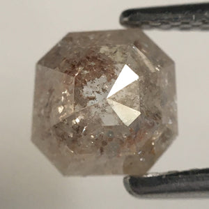 0.80 Ct Emerald Cut Natural Loose Diamond, 5.80 mm X 5.80 mm, Fancy Gray Color Emerald Shape Diamond Use for Jewelry SJ12/25