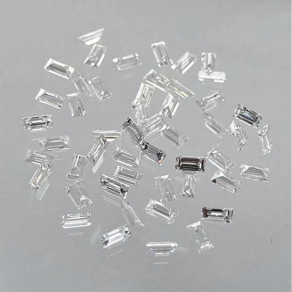 Straight Baguette Shape Diamond, 3.00 x 1.50 mm F-G VS/VVS Rectangular Shaped Diamond, 100% Natural Loose Diamond SJStock-Baguette1