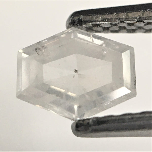 0.45 Ct Hexagon Shape Natural Loose Diamond, 4.51 mm x 5.47 mm x 2.11 mm Light Gray Geometry Shape Natural Loose Diamond SJ73/52