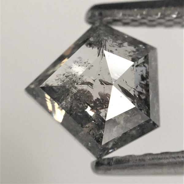 0.96 Ct Antique Shape Fancy Gray Color Natural Loose Diamond, 6.06 mm x 6.31 mm x 3.20 mm Shield shape Natural Loose Diamond SJ73/37