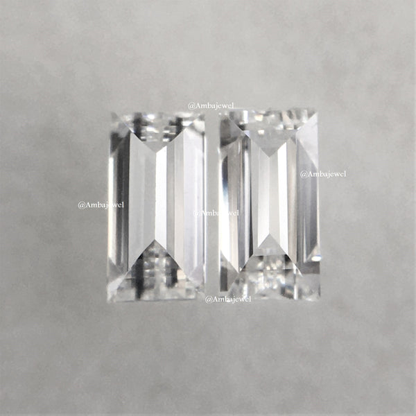 4 x 2 mm Straight Baguettes Shape Natural Loose Diamond, G/H VS/VVS Rectangular Shaped Diamond, 100% Natural Loose Diamond SJStock-Baguette2