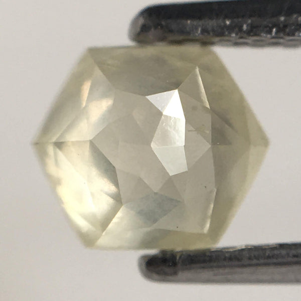 0.70 Ct Hexagon Shape Natural Loose Diamond 5.62 mm x 4.87 mm x 2.87 mm Fancy Color Hexagon Shape Diamond Use for Jewelry making SJ73/55