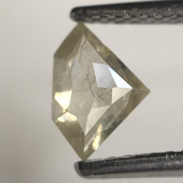 0.63 Ct Shield Shape Natural Loose Diamond, 4.92 mm x 7.21 mm x 2.44 mm Fancy Color Antique Shape Natural Rustic Diamond SJ73/62