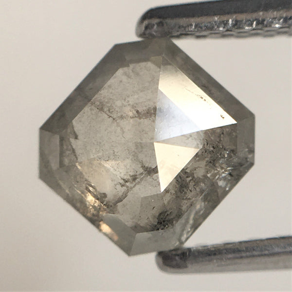0.97 Ct Emerald Shape Natural Loose Diamond, 5.51 x 5.40 x 2.89 mm Fancy Color Natural Loose Diamond, Step-Cut Emerald SJ75/45