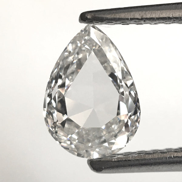 0.82 Ct Pear Shape Natural Diamond VS1 G/H Color, 7.67x5.49x2.43 mm Pear Shape Antique Loose Diamond, Full-Cut Pear Diamond, SJ39/77