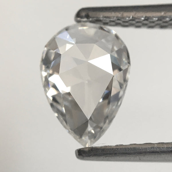 0.82 Ct Pear Shape Natural Diamond VS1 G/H Color, 7.67x5.49x2.43 mm Pear Shape Antique Loose Diamond, Full-Cut Pear Diamond, SJ39/77