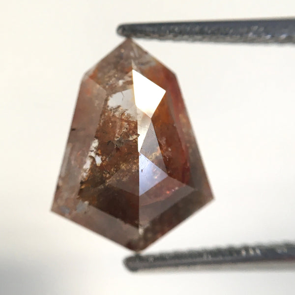 2.18 Ct Natural Loose Diamond Shield Shape 12.30 mm X 9.45 mm Fancy reddish Brown Geometric shape Diamond, Fancy Brown Diamond SJ19/02