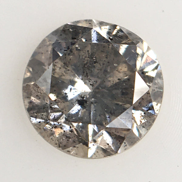 0.48 Ct Grey Color Natural Diamond, 4.90 mm X 3.30 mm Loose Diamonds, Natural loose diamond, round brilliant cut white diamond SJ22/26