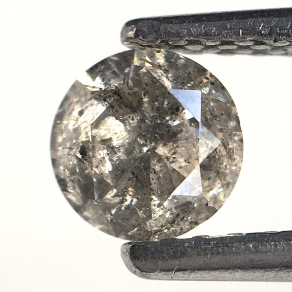 0.39 Ct Natural loose diamond 4.79 mm x 3.00 mm gray round brilliant cut diamond best for engagement & wedding rings SJ22/31