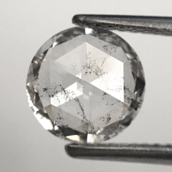 1.07 Ct White round rose cut natural loose diamond, 7.79 mm x 2.24 mm i1 clarity Full cut Natural Loose Diamond For Jewelry SJ81-06