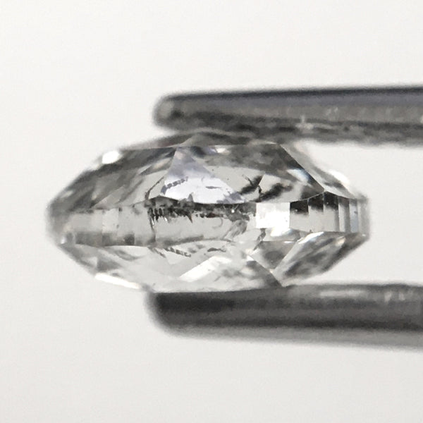 0.98 Ct White round rose cut natural loose diamond, 5.99 mm x 2.96 mm i1 clarity Full cut Natural Loose Diamond For Jewelry SJ81-10