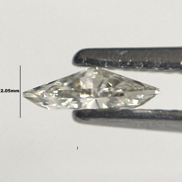 0.44 Ct Triangle Shape Off-White Natural Loose Diamond, 5.82x6.20x2.05 mm Triangle Shape Rose Cut Diamond SJ-Stocktri