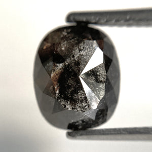 2.04 Ct Natural loose diamond Oval Shape Salt and Pepper, 9.11 x 7.48 x 3.31 mm Rose-Cut Oval shape natural loose diamond SJ87-16