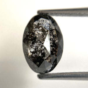 2.20 Ct Natural loose diamond Oval Shape Salt and Pepper, 9.91x6.86x3.55 mm Full-Cut Oval shape natural loose diamond SJ87-08