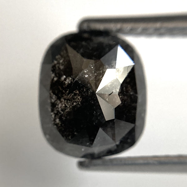 1.73 Ct Natural loose diamond Oval Shape Salt and Pepper, 8.28 mm x 6.99 mm x 3.28 mm Rose-Cut Oval shape natural loose diamond SJ87-60