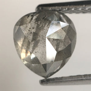 1.75 Ct Pear Shape natural loose diamond, salt and pepper diamond, 7.26 mm x 6.79 mm x 4.01 mm Full-cut pear shape natural diamond SJ76-27