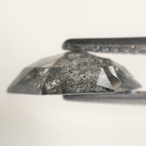 2.04 Ct Natural loose diamond Hexagon Shape Salt and Pepper, 10.16 mm x 8.14 mm x 3.12 mm Hexagonal shape natural diamond, SJ76-31