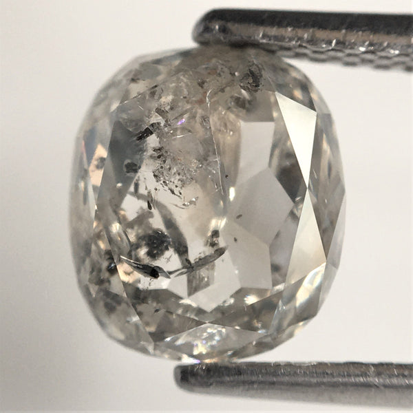 2.15 Ct Natural loose diamond Oval Shape Fancy Color, 7.63 mm x 6.66 mm x 4.12 mm Full Rose-Cut Oval shape natural diamond, SJ76-45