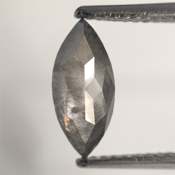 1.03 Ct Marquise Shape natural loose diamond, salt and pepper diamond 10.77 mm x 4.83 mm x 2.50 mm Rose-cut marquise natural diamond SJ76-41