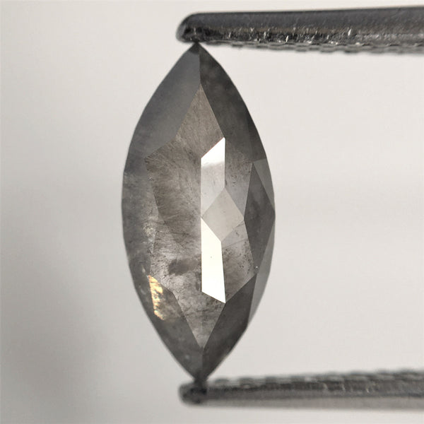 1.03 Ct Marquise Shape natural loose diamond, salt and pepper diamond 10.77 mm x 4.83 mm x 2.50 mm Rose-cut marquise natural diamond SJ76-41