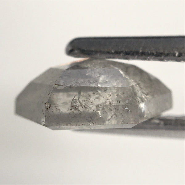 1.15 Ct Natural loose diamond Hexagon Shape Salt and Pepper, 7.51 mm x 5.66 mm x 2.92 mm Hexagonal shape natural diamond, SJ76-50