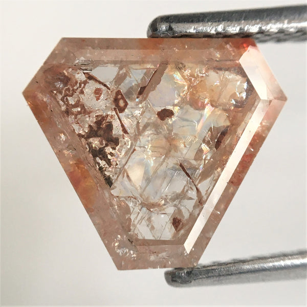 1.86 Ct Natural Fancy Color Geometry Shape Natural Loose diamond, 9.10 mm x 10.41 mm x 2.44 mm Shield Shape Loose Diamond SJ76-59