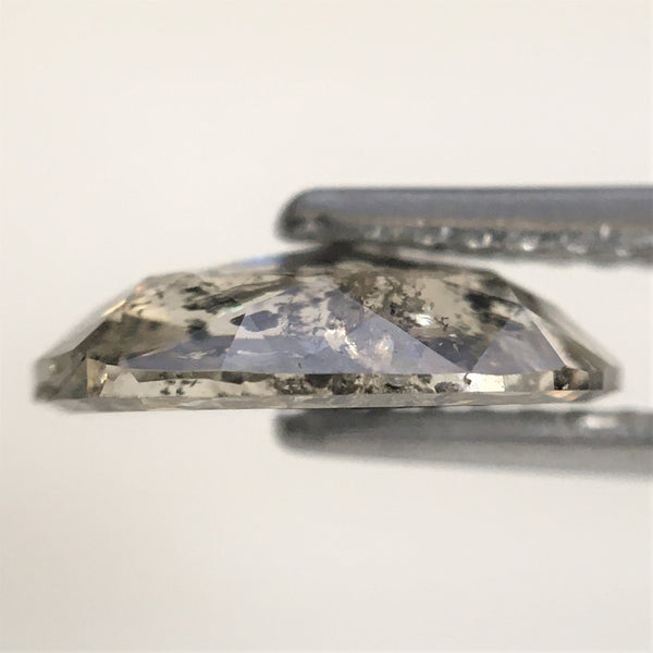 1.90 Ct Natural loose diamond Oval Shape Fancy Salt and Pepper, 9.48 mm x 7.92 mm x 2.66 mm Gray Rose-Cut Oval shape natural diamond SJ76-62