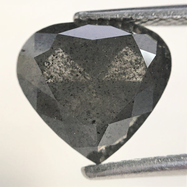 3.51 Ct Pear Shape natural loose diamond, salt and pepper diamond, 9.16 mm x 9.98 mm x 5.24 mm Full-cut pear shape natural diamond SJ76-70