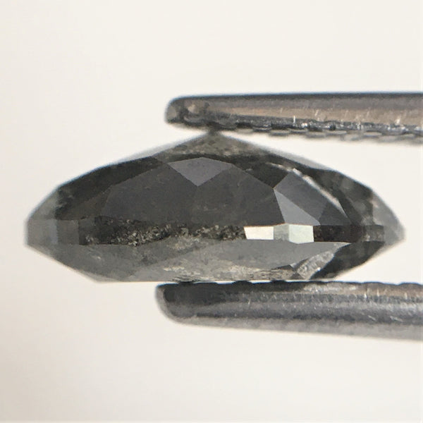 1.17 Ct Marquise Shape natural loose diamond, salt and pepper diamond 8.45 mm x 5.39 mm x 3.34 mm Rose-cut marquise natural diamond SJ76-92