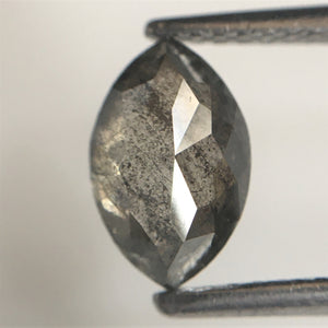 1.17 Ct Marquise Shape natural loose diamond, salt and pepper diamond 8.45 mm x 5.39 mm x 3.34 mm Rose-cut marquise natural diamond SJ76-92