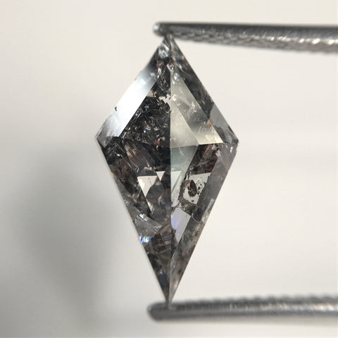 3.46 Ct Natural loose diamond Kite Shape Salt and Pepper, 15.03 mm x 8.11 mm x 4.37 mm Kite shape natural diamond, SJ76-110