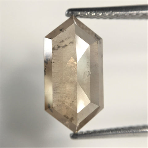3.42 Ct Natural loose diamond Hexagon Shape Fancy color, 13.60 mm x 6.88 mm x 3.41 mm Hexagonal shape natural diamond, SJ76-111