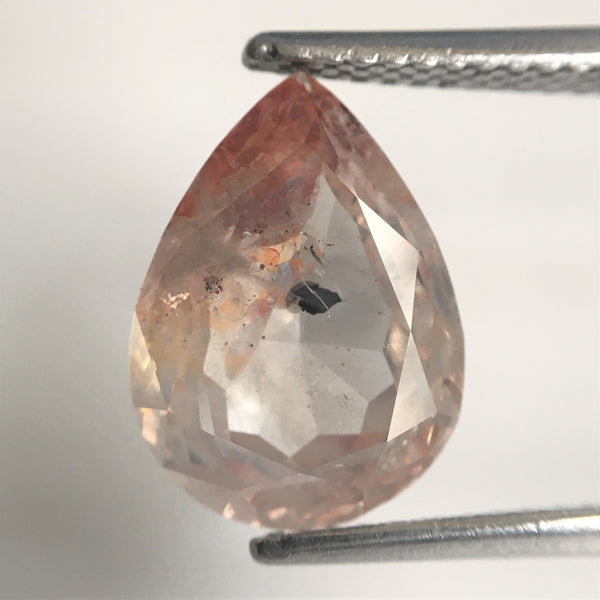 3.69 Ct Pear Shape natural loose diamond Grayish brown, 11.97 mm x 8.76 mm x 4.58 mm Full-cut pear shape natural diamond SJ76-112